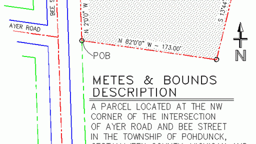 example of metes and bounds legal description